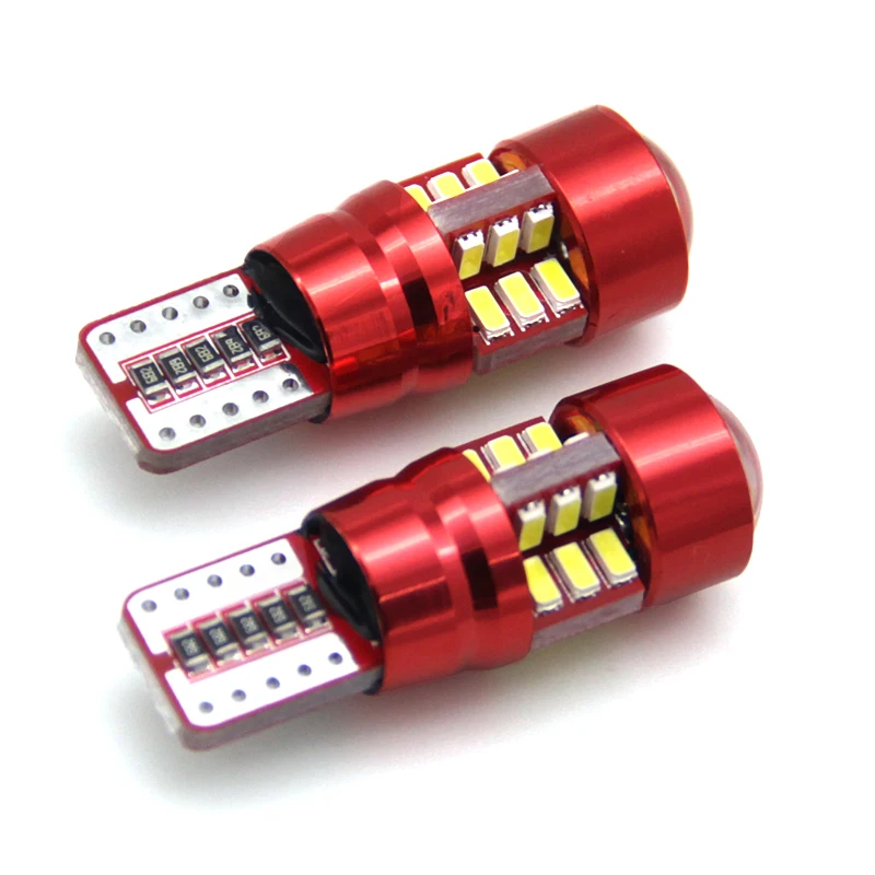 Hot sale LED T10  27smd 3014 t10 canbus red pcb super brightness led car interior light