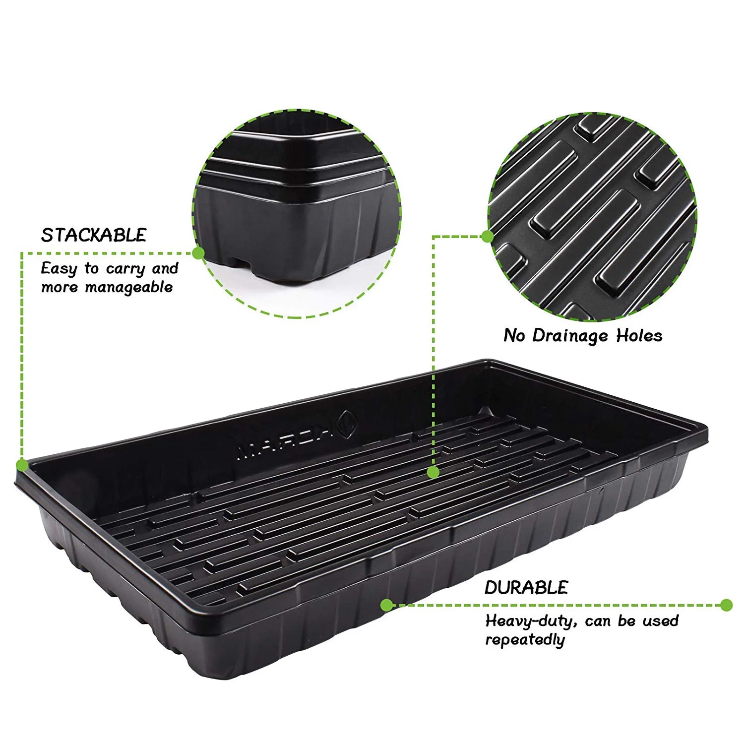 Лоток для выращивания семян Microgreens Plant 1020 плоские Гидропонные лотки