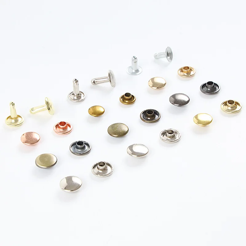 3-25mm metal collision nail paint and plate rivets 7.7mm metal gold plated rivet custom denim buckle