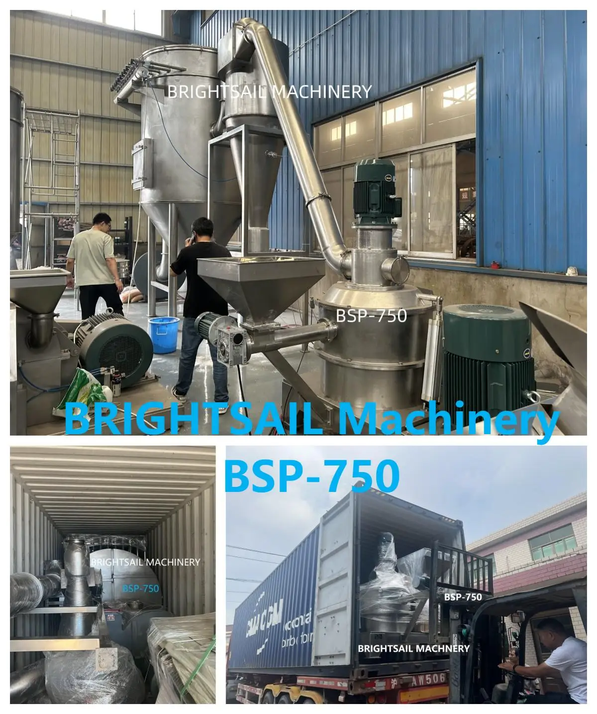 2023 Brightsail zinc stearate powder 300 mesh fine powder mill grinding grinders machine air classifier mill for sale
