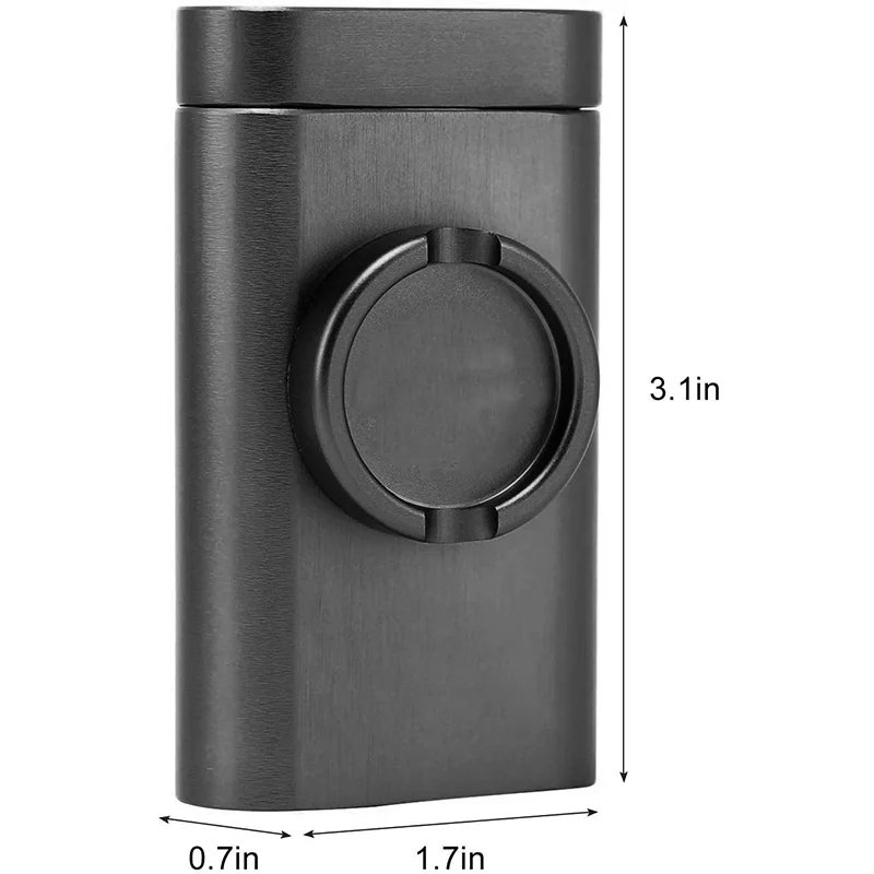 
Aluminum Smoking Pipe Creative One Hitter Dugout Pipe with Herb Grinder 