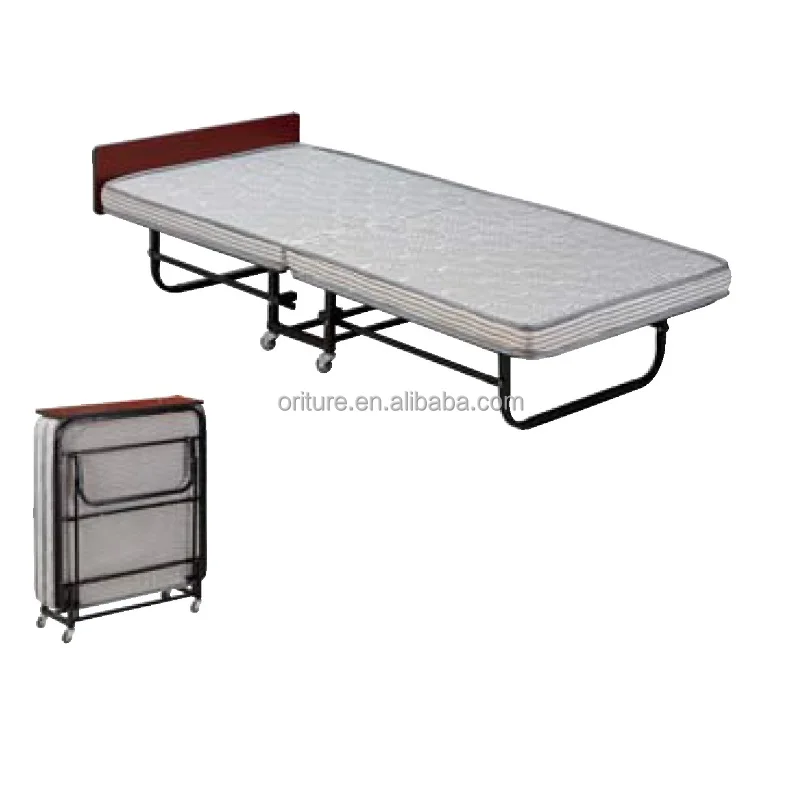 B005 Hotel Supply Single Metal Foldable Rollaway  Extra Guest Bed for Hotel