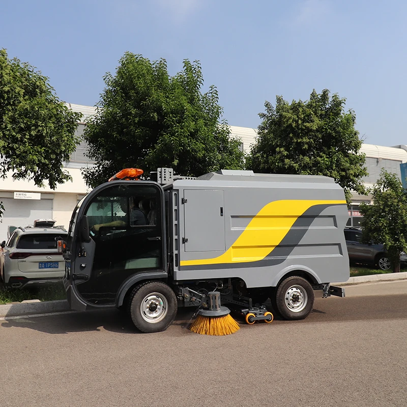 5% off Price Ride On Electric street sweeper cleaning machine Industrial Road Sweeper Car for sale