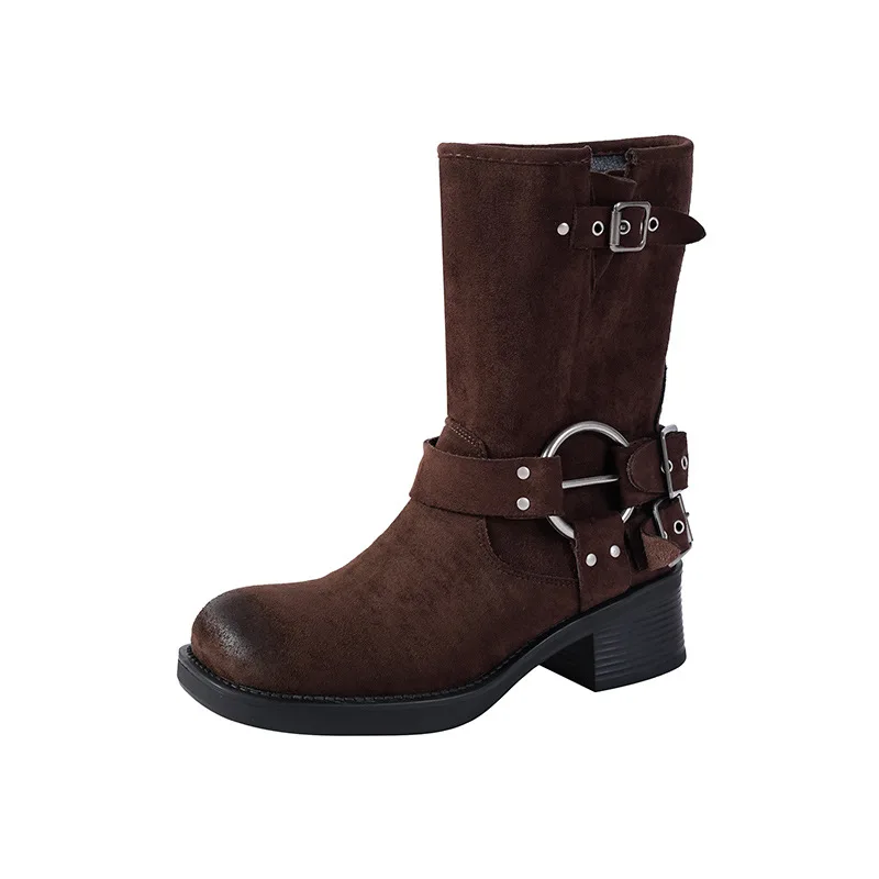 Waterproof Chelsea Boots Short Rubber Anti-Slipping Rainboots for Ladies with Comfort Insole Lightweight Outdoor Work Booties