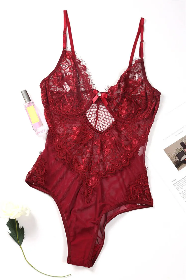 
New Sexy Women Bra Set Lace Deep V Erotic Underwear see through sexy lingerie 