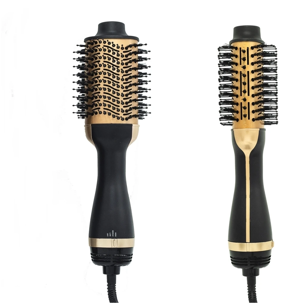 Dropshipping New Negative Ion Generator Drying Volumizer Comb Blow Hot Air Straightening Curling Styler Brush Blow Dryer