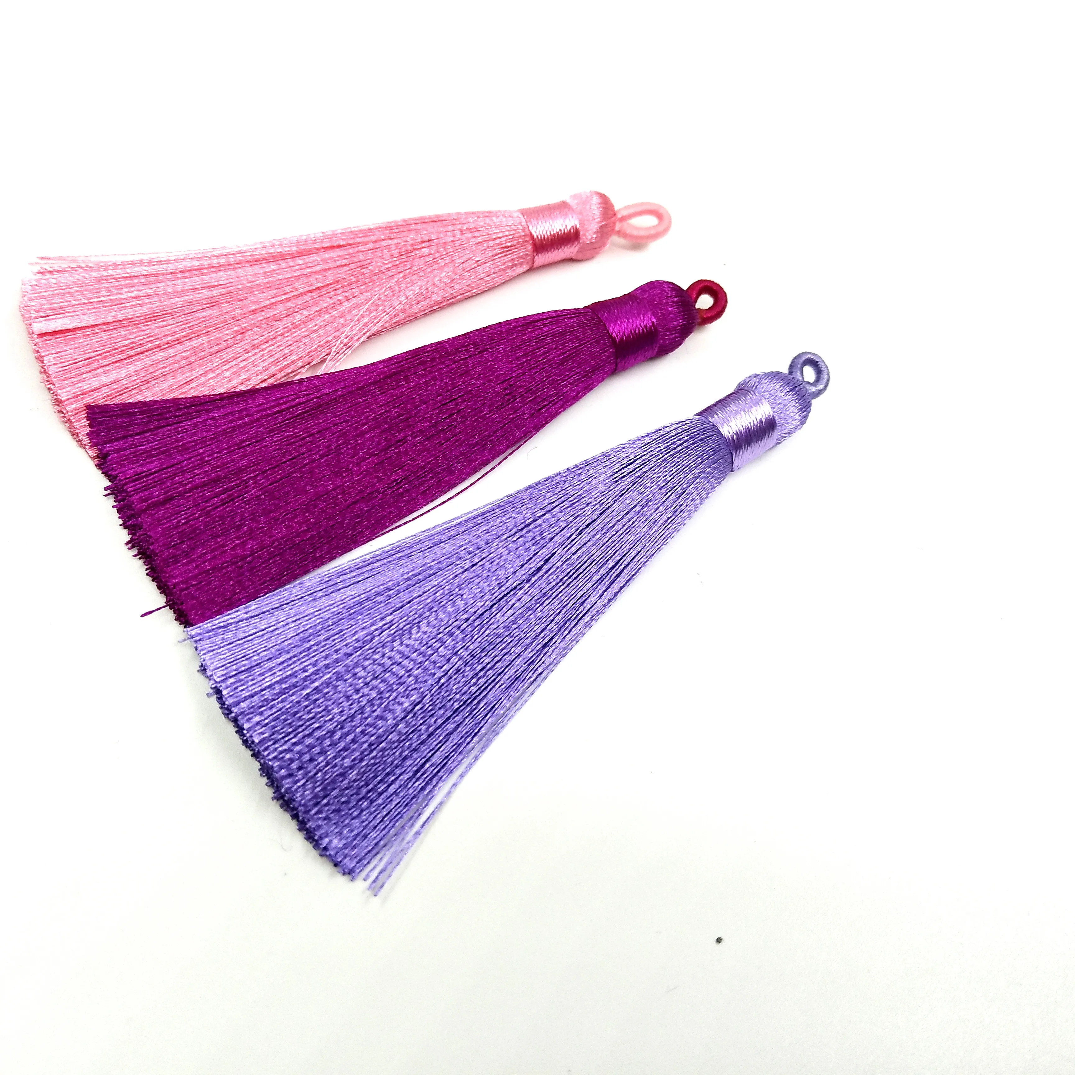 Pink tassel keychain for key& Pink tassel keychain for handbag High quality keychains