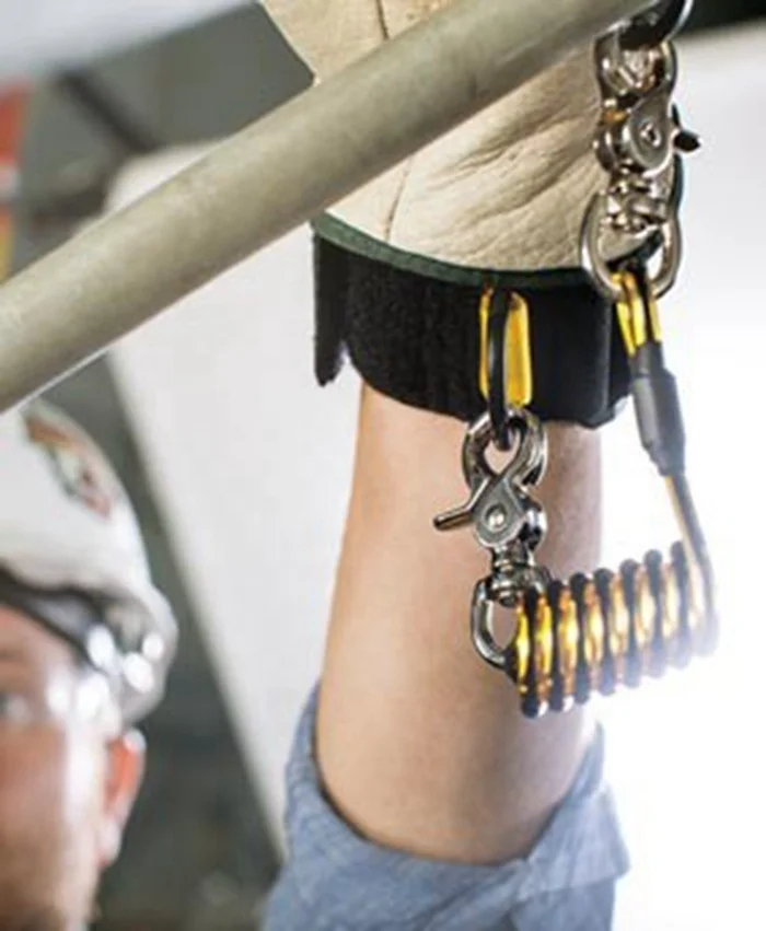 5,0 мм двухцветный выдвижной ремешок для инструментов с полиуретановым покрытием и пряжкой из цинкового сплава