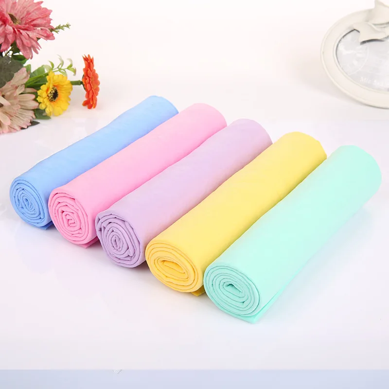 PVA absorbent synthetic polyester chamois fabric car pva chamois towel car drying towel