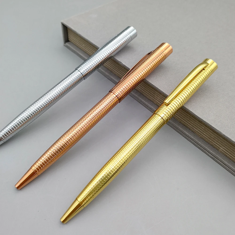 New design metal gold pen creative advertising gift printing logo promotional new ballpoint pen