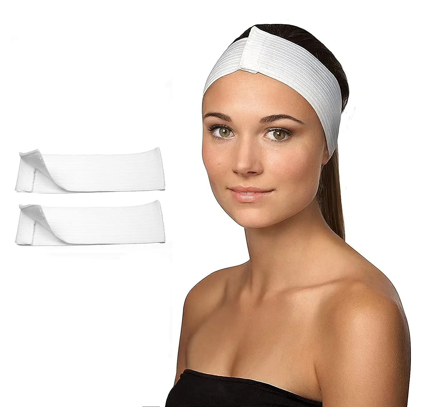 Spa Headband for Women Disposable Skincare Headbands for Facials Esthetician Supplies Stretch Headbands
