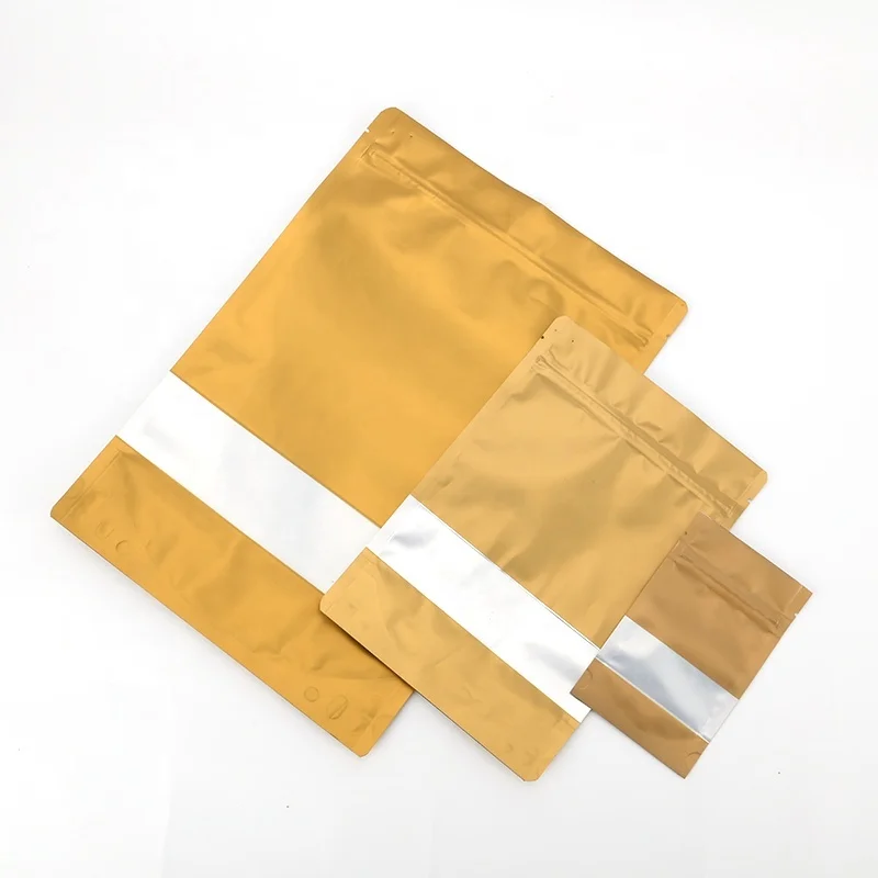 Wholesale Cheap Gold Stand Up Pouches Food Packaging Plastic Pouch