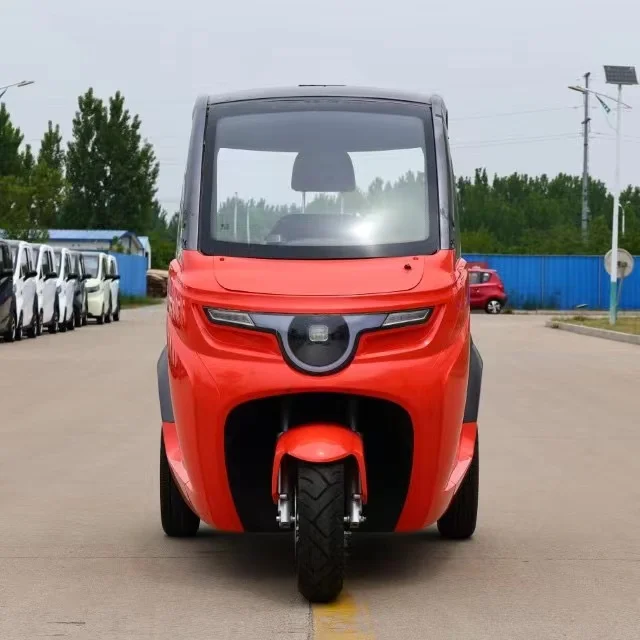 EEC Approved Three Wheel Enclosed Electric Tricycles For Passengers, Adult Electric Tricycles With Roof