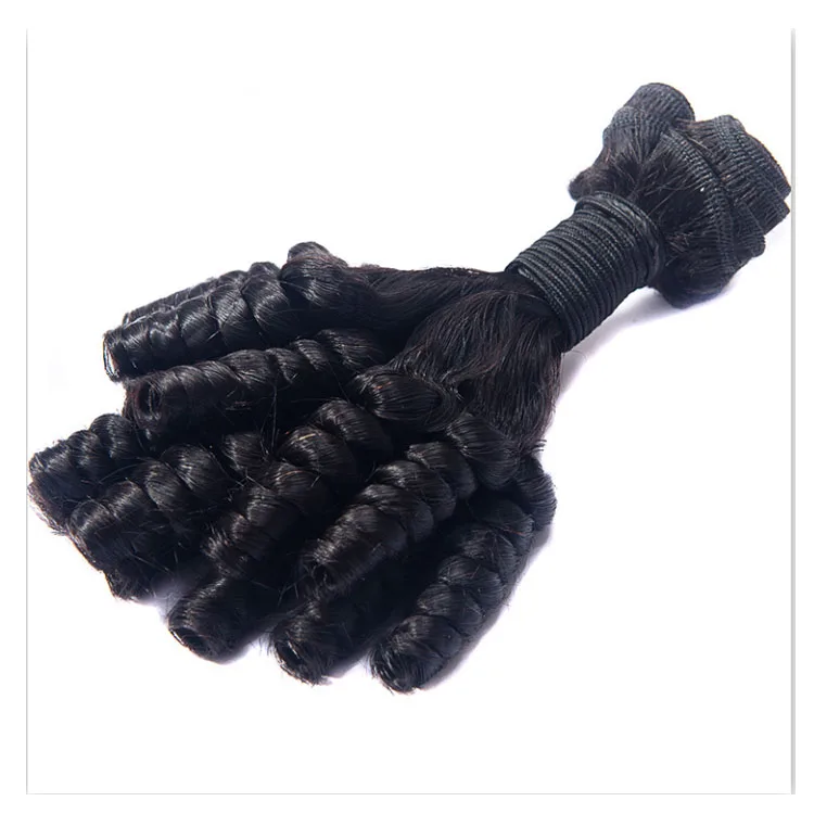 Fumi Curl Lace Frontal Machine Doubled Weft Peruvian Hair Extensions Wigs 100% Unprocessed Virgin Human Hair Grade 12a Natural