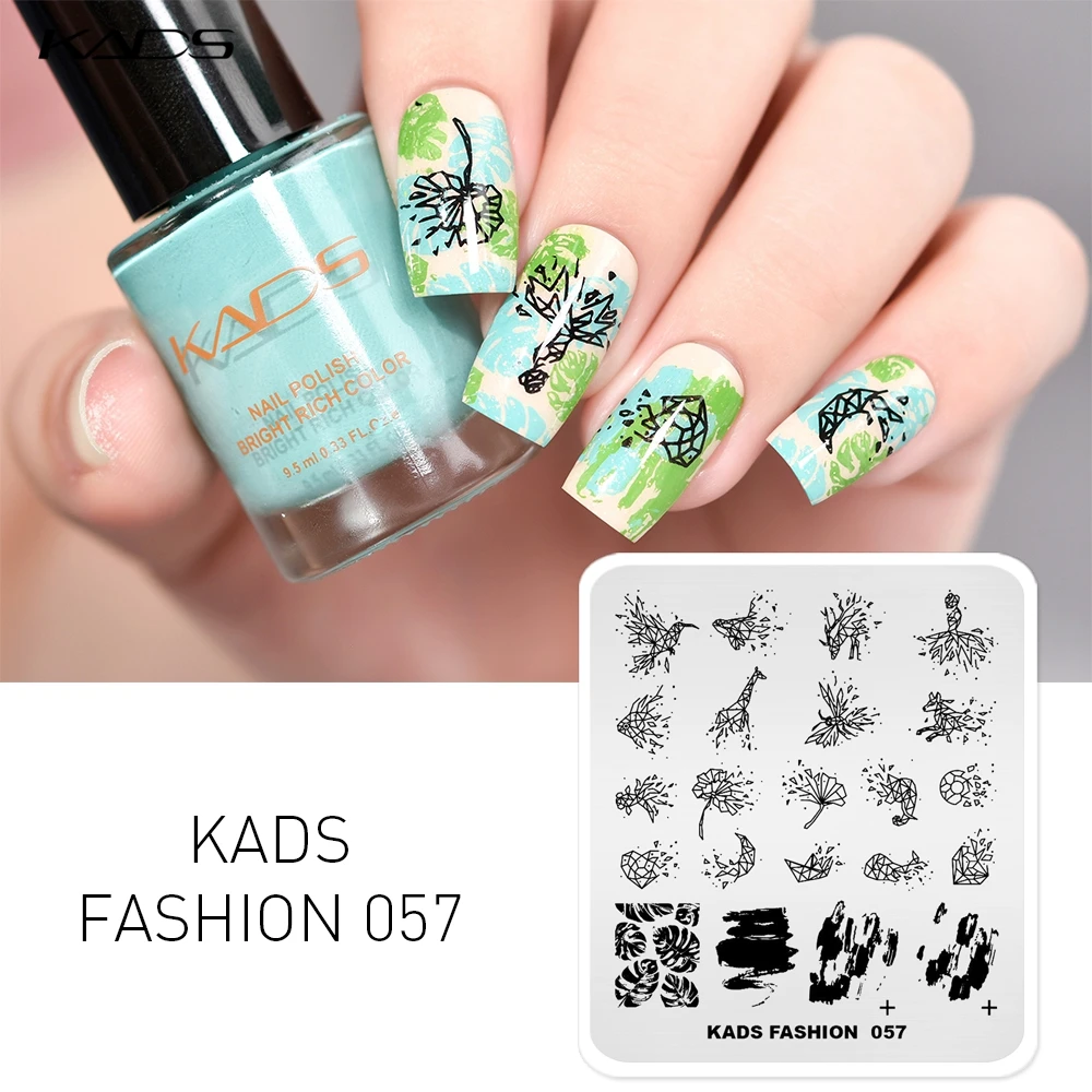 KADS Nail Art Stamping Plates Stamp Template Fashion Stamping Nail Art Plates Design Nail Stamping Plate