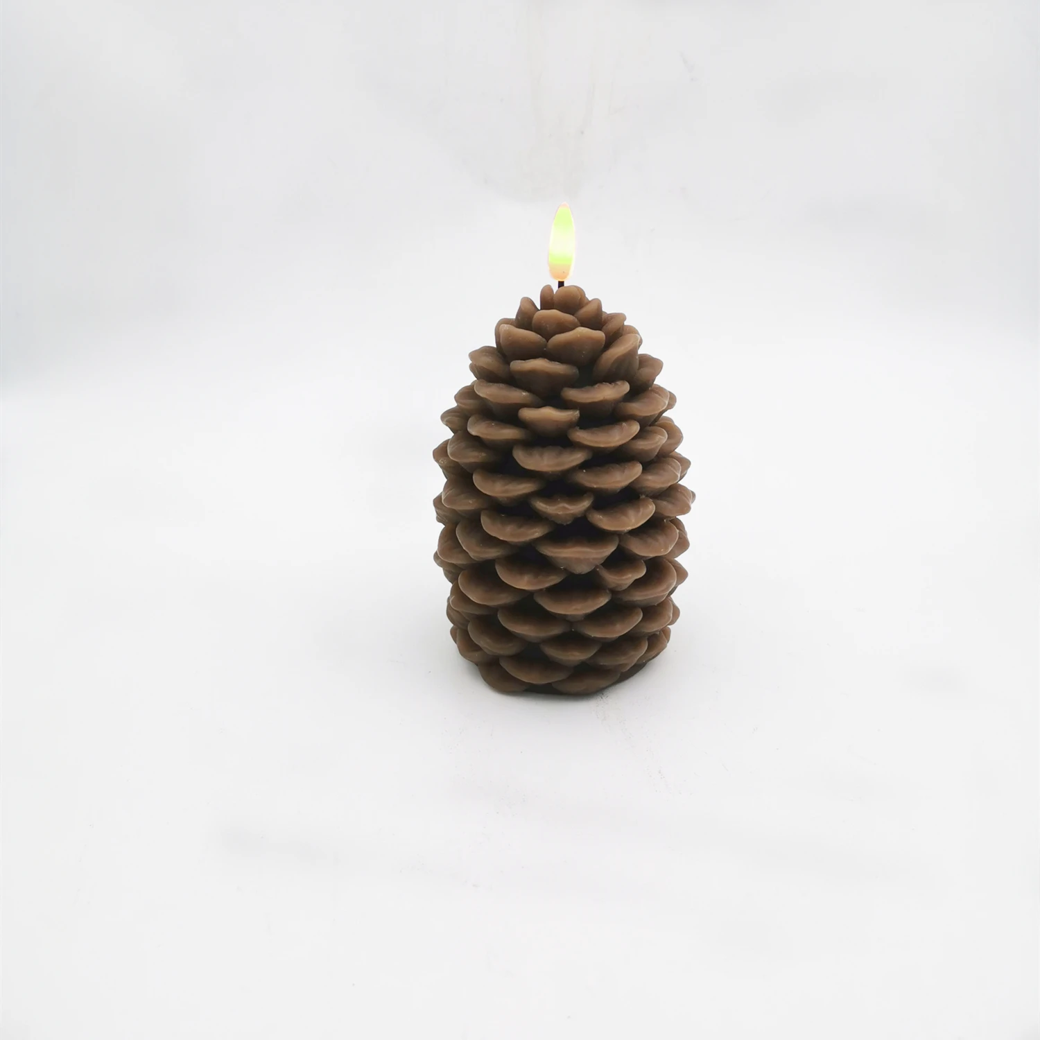 
Wholesale Custom Pillar Mould Pine Cone Parraffin Wax Christmas Candle 