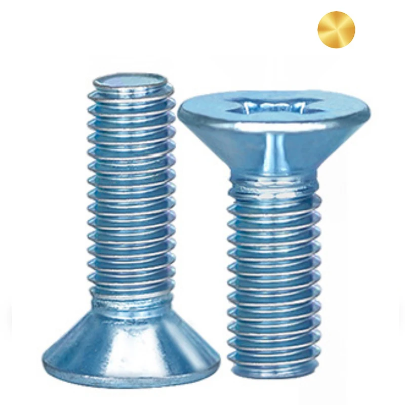 M2 M3 M4 M5 M6 C1022 10B21 Steel Zinc Plated Phillips Flat Head Machine Screw DIN965 GB818