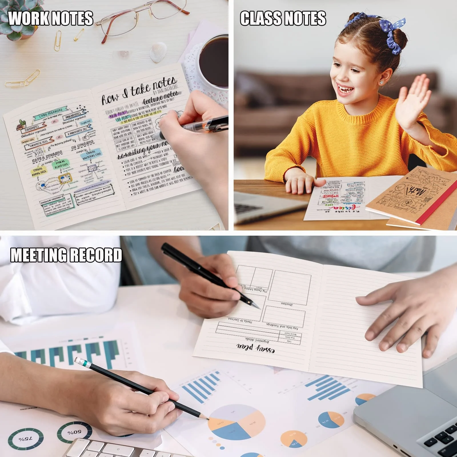 wholesale chinese notebook rich colors thin small paper fancy notebook, composition notebook price