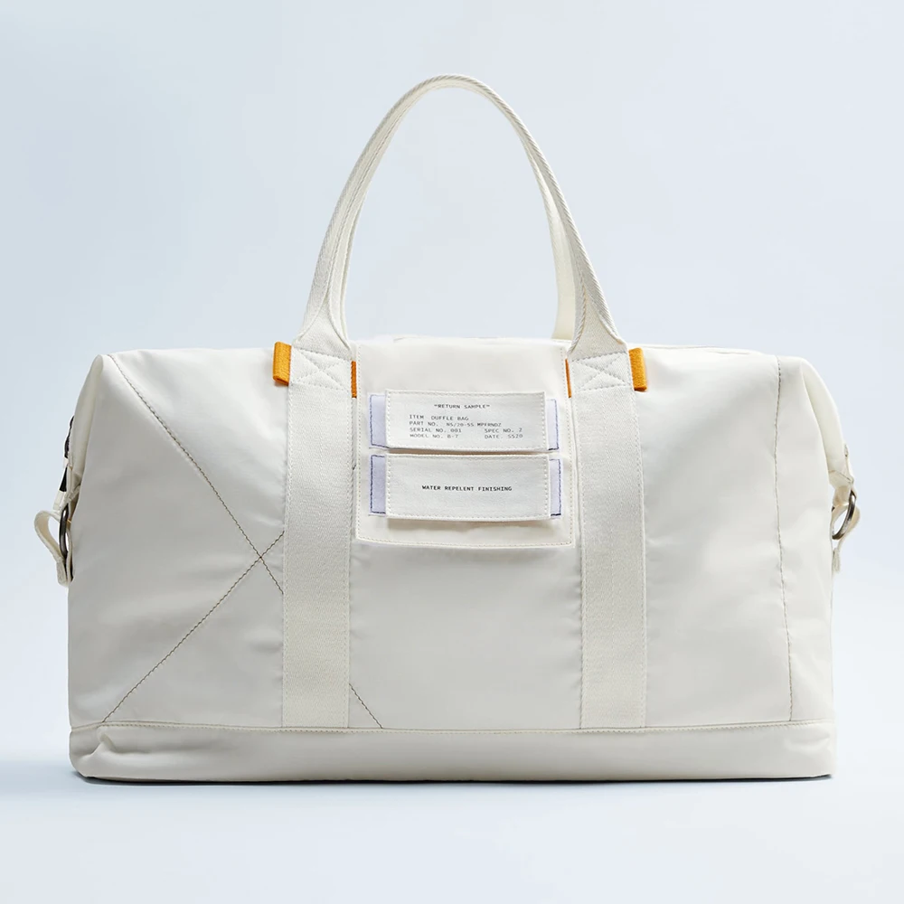 Custom High Quality Waterproof White Nylon Canvas Mens Travel Sport Bowling Bag For Men