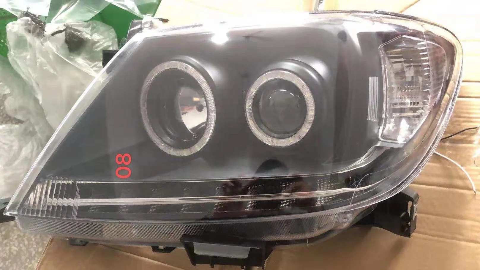 Upgrade to led DRL HID xenon headlamp headlight for TOYOTA HILUX VIGO head lamp head light 2008
