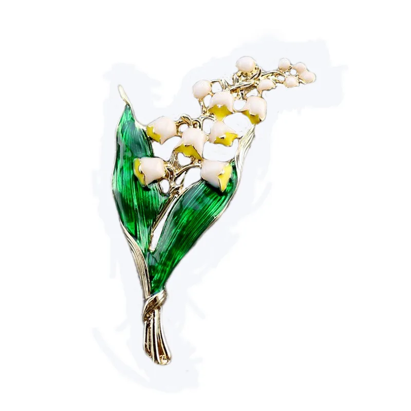 Wholesale Cheap Alloy Tulip Flower Poppy Broches Pearl Brooches For Gift Women