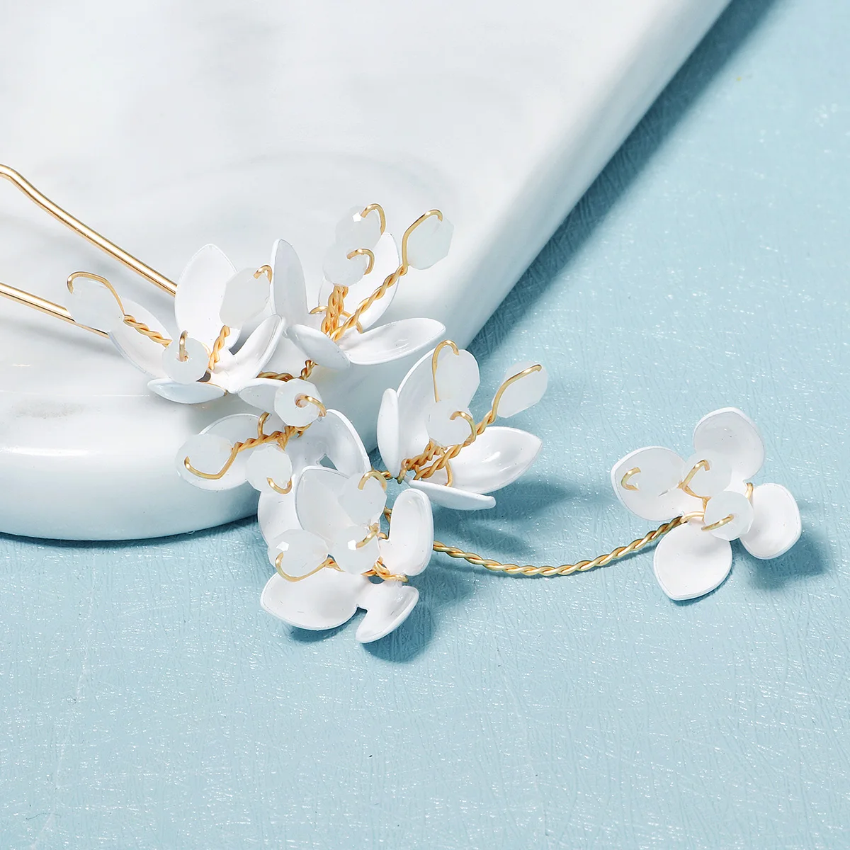 Miallo 3Pcs/set Handmade Rhinestone Hairpins Floral decoration wedding Bride hairpin Hair Accessories