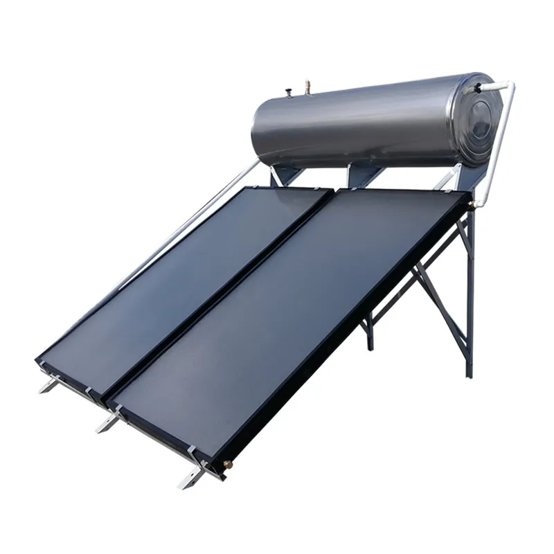 compact pressurized thermosyphon solar water heater with flat plate solar collector 150L 200L 250L 300L