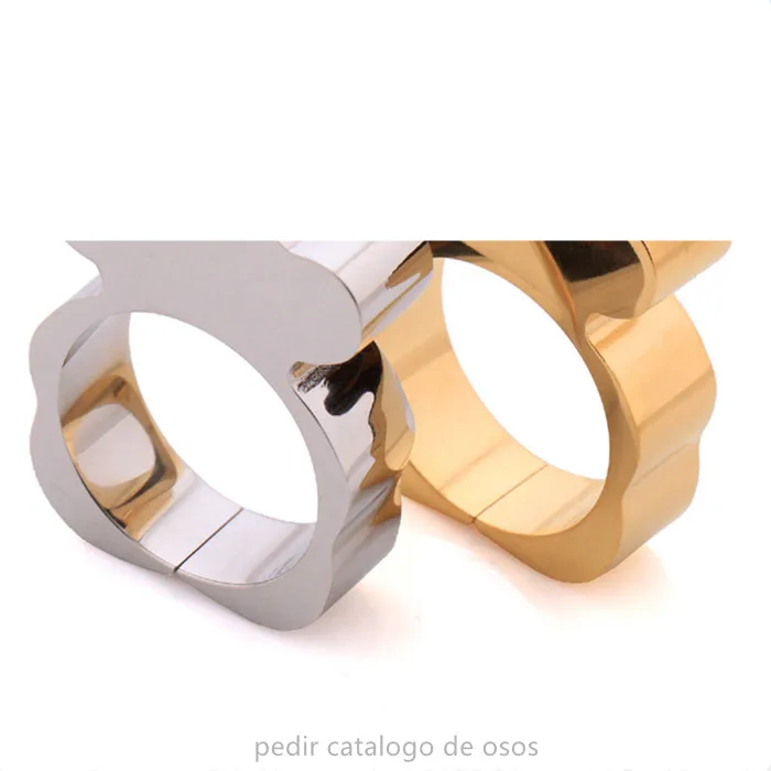 ask for bear catalog Finger Ring Stainless Steel BEAR Jewelry Fashion Top-Grade Plated Factory couple ring