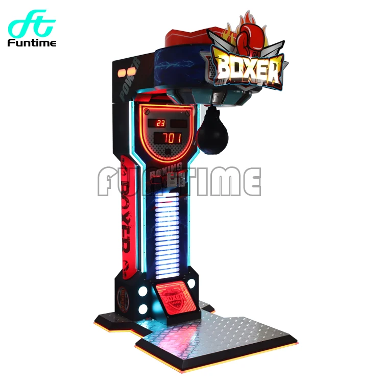 Coin operated arcade card payment punching bag kick matching vending training electronic boxing gaming machine price