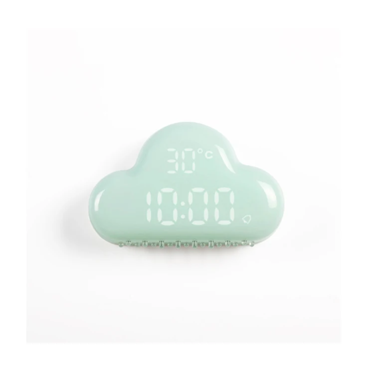 Mini Cute Creative Children Cloud Table Clock LCD Digital Desktop Kids Alarm Clock With Voice Control