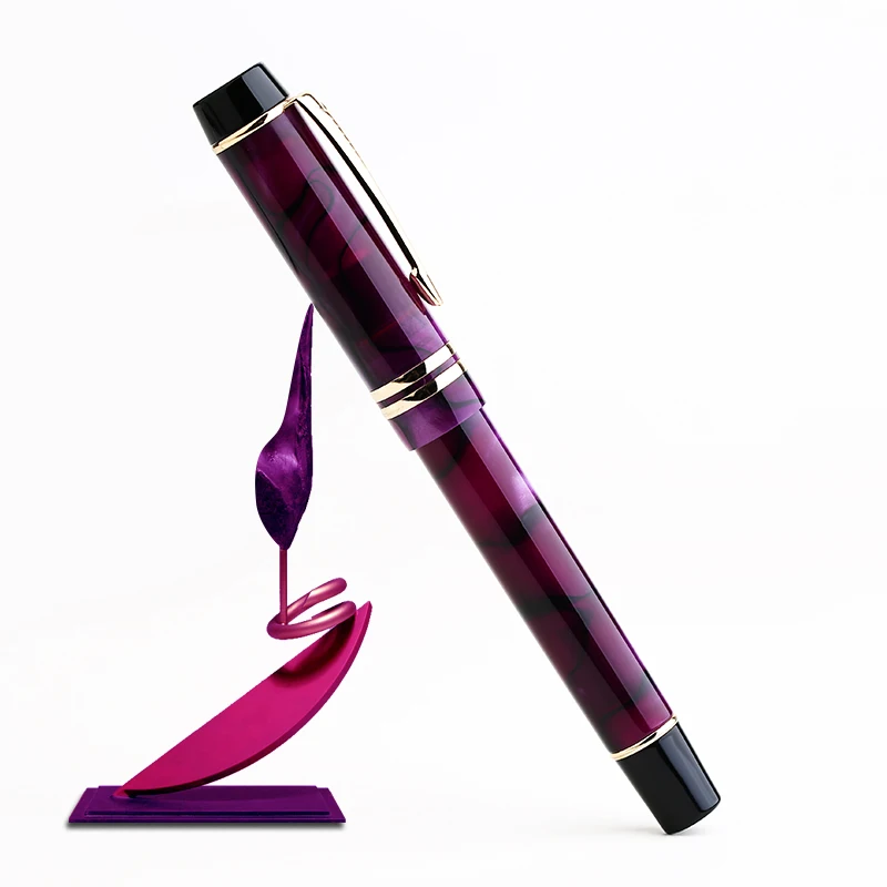 MoonMan-M600s resin  fashion design fountain pen  Dream purple  adult student business writing practice gift pen made in China