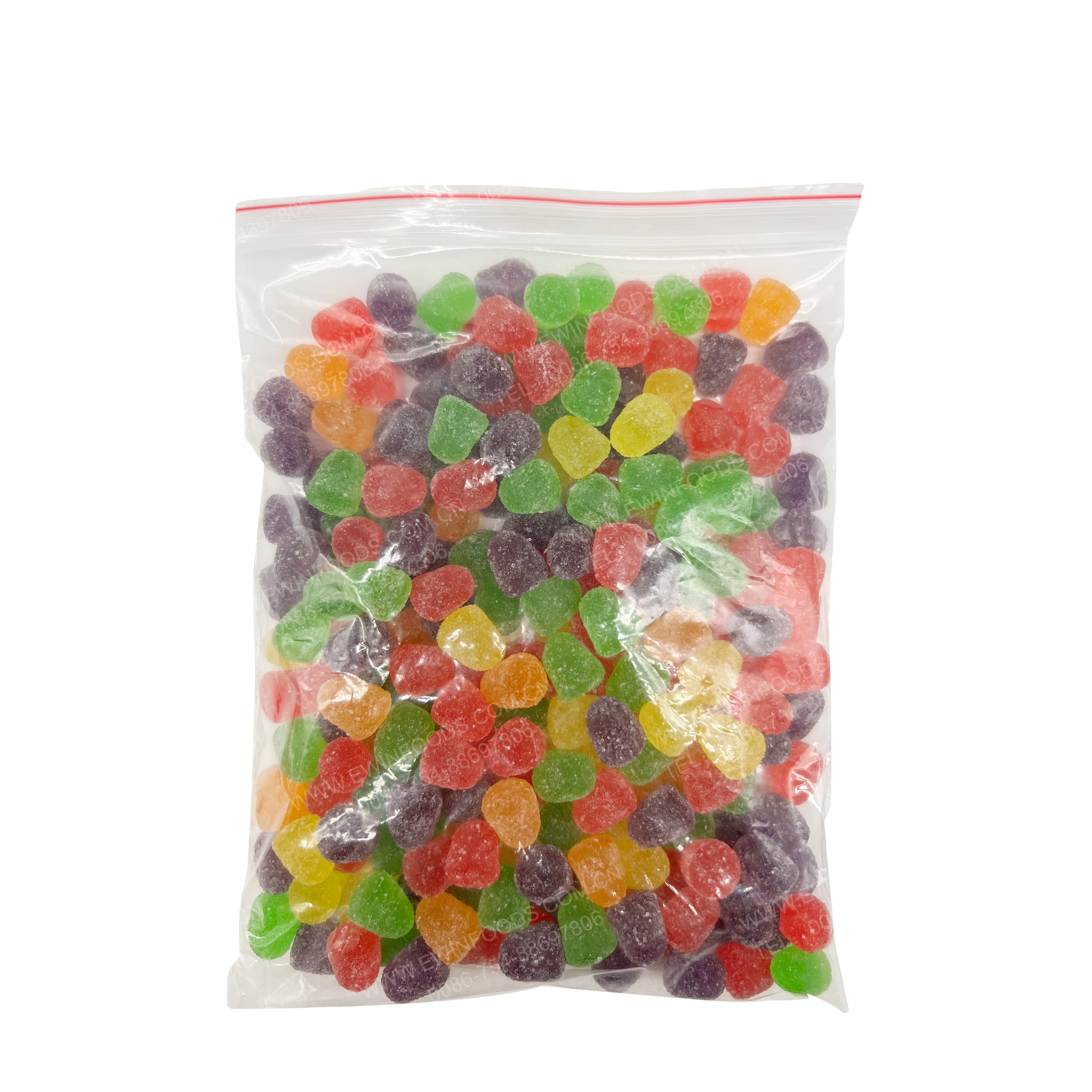 Colorful mini gummy candy new type bullet shape sugar coated carrageenan pectin candy fruit flavor jelly gummy candy