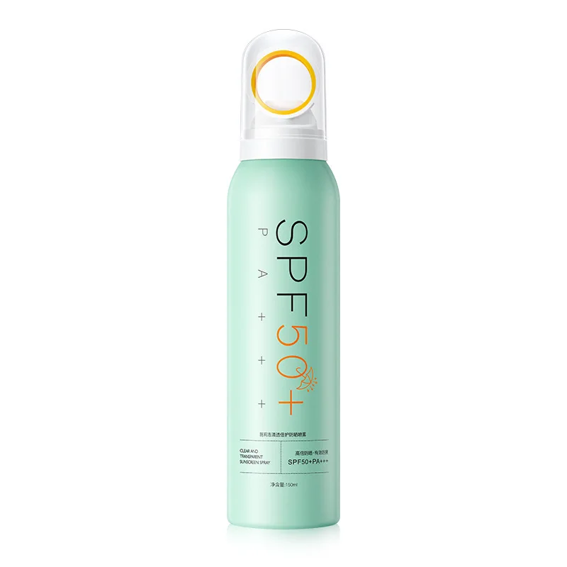 Professional sunscreen aerosol packaging with empty aluminum cans and accessories factory production line
