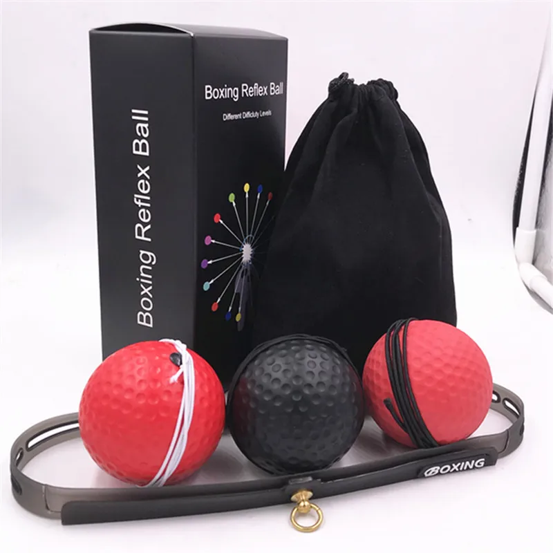 Gym Fitness Reflex Pu Foaming Speed Balls Boxing Punching With Headband Reflex With Headband Speed Balls