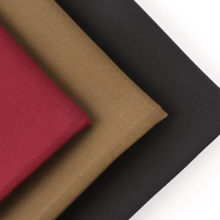 Немнущаяся переработанная полиэфирная ткань, 4 способа, Эластичный полиэстер, вискоза, спандекс, подходит для брюк, ткань