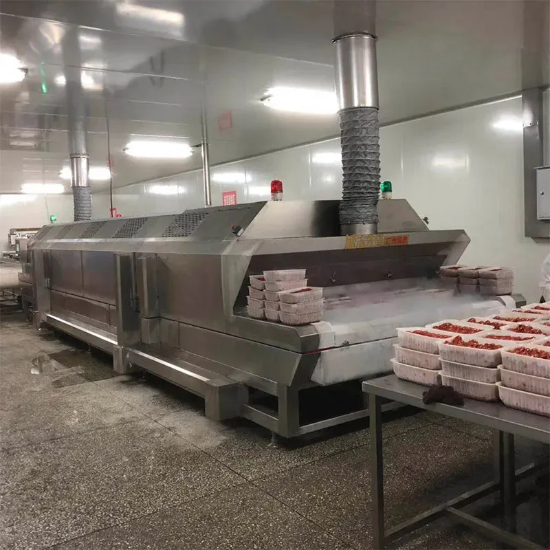 1500kg/h Customized IQF Tunnel Freezer/Industrial IQF Blast Freezer for Fish/Shrimp/Seafood with CE/BV