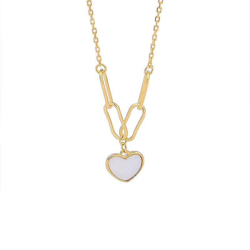 S925 Sterling Silver Crystal Shell Pearl Necklace Chain Pendant Jewelry Zircon 18K Gold Accessories For Women Girls Man Gifts