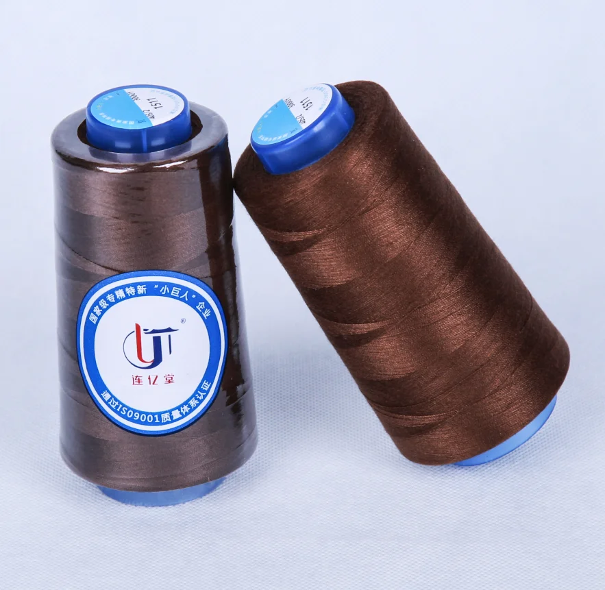 High Tenacity Sewing Threads High Speed 100% Polyester Threads Machine Manual Line