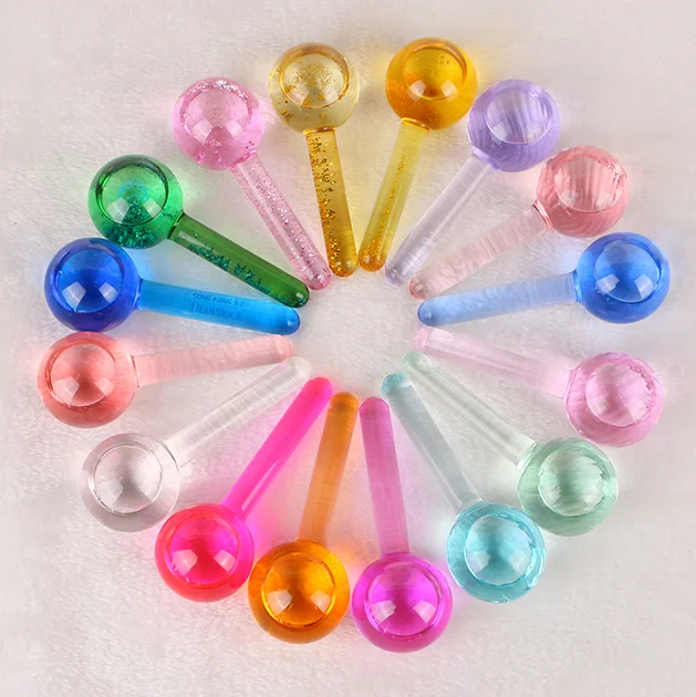 Facial Skin Care Eyepit Around Massage Beauty Magic Glass Ice Ball Globe