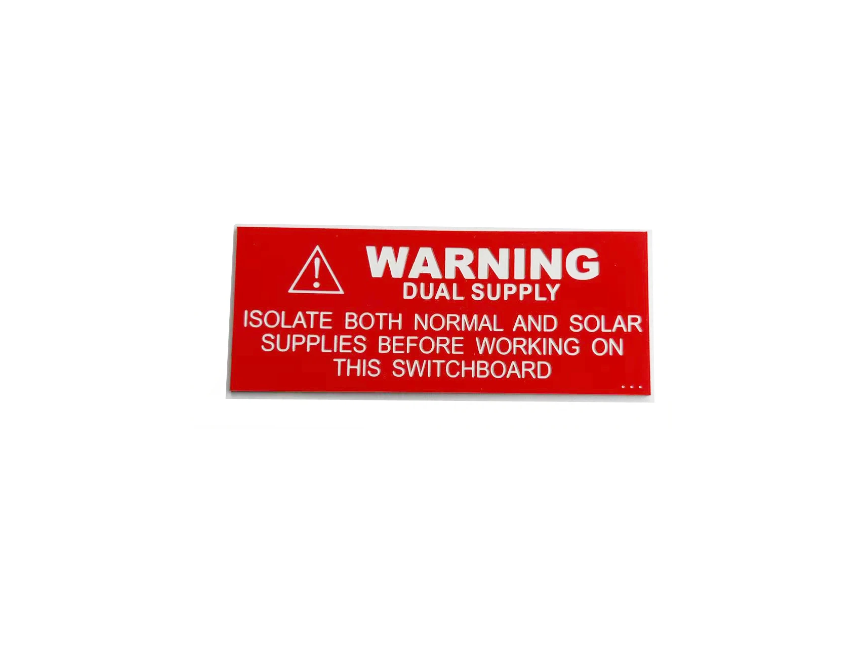 Inverter Location solar label PV Array D.C. Isolator custom sticker engraving self adhesive  photovoltaic arrays