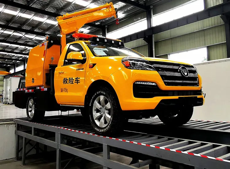 Small Hydraulic Hitch Mounted Pickup Truck Crane with Cable Winch