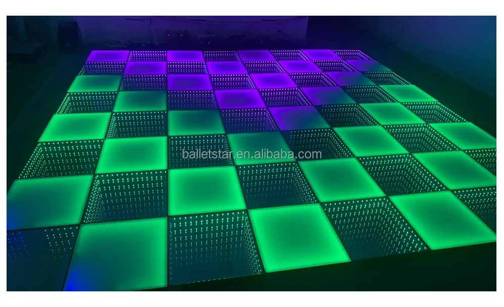 P62.5 Wedding decorations light up interactive 3D dj led starlit dance floor for sale