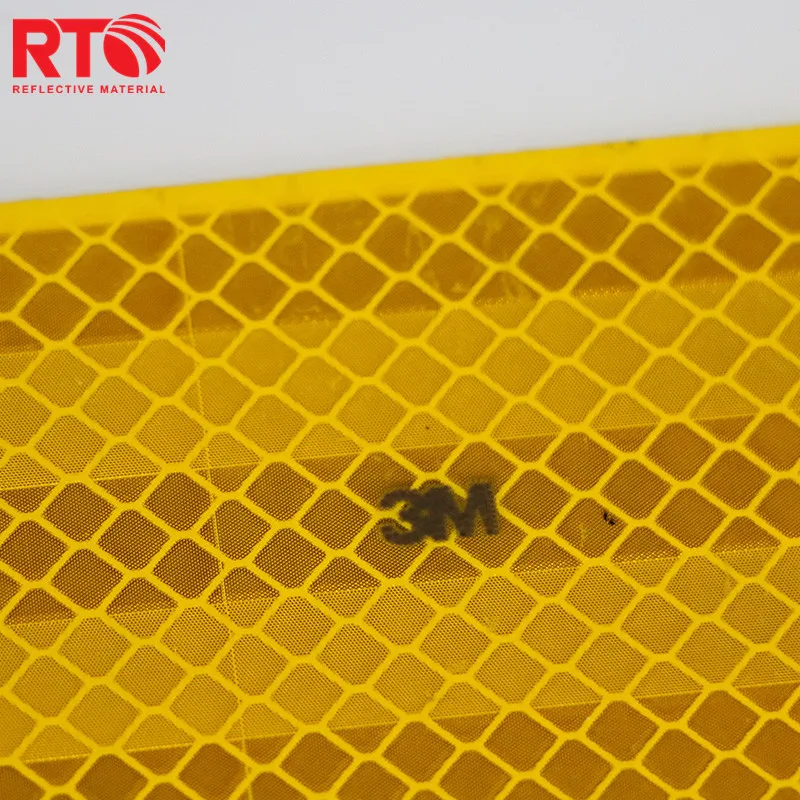 India Market High Visibility  Diamond Grade A94495 ECE104R PET Conspicuity Reflective Sticker  Radium Tape For Truck