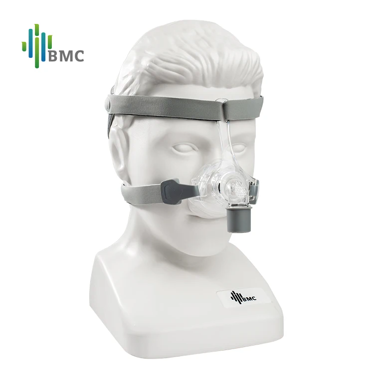 Назальная маска BMC N5 с головным убором и подушечкой для головы S/M/L, различные размеры, подходит для аппарата сипап и оксигенератора