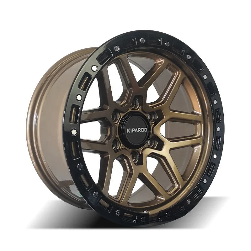 Kipardo new 17X8.5 6*139.7  Staggered Flow Alloy Racing  Car Wheels  for Passenger Cars