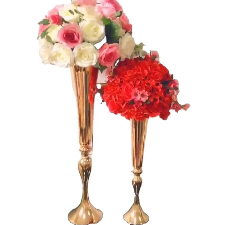 Wholesale gold mental  Decorative White Ostrich Feathers For Wedding Centerpieces 3344