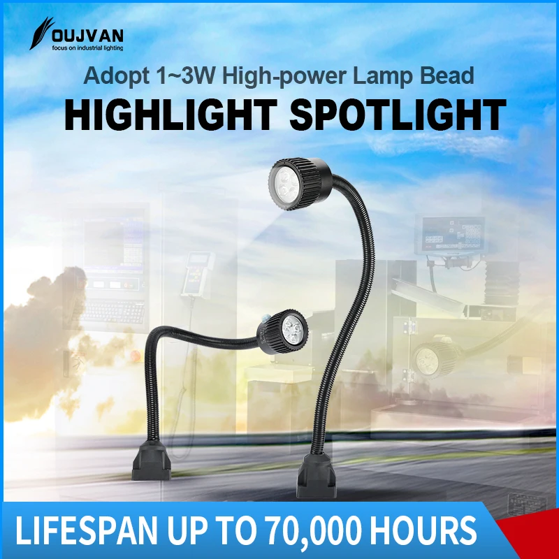 Wholesale Portable 5W Waterproof Led Magnetic Flexible Gooseneck Tube Machine Tool Work Lights