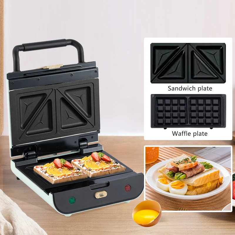 Automatic Panini Sandwich Press Grill Maker  Double Sided Non Stick Waffles Sandwich Maker Machine