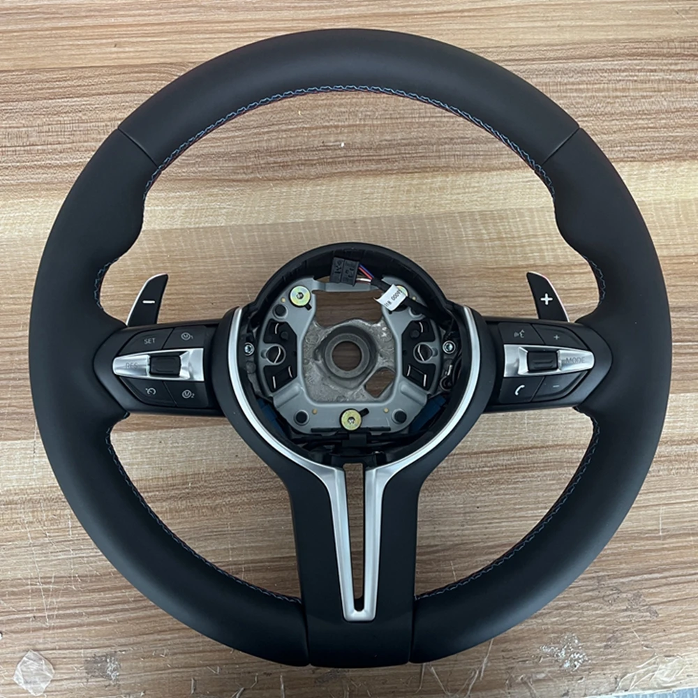 Custom Black Perforated Leather Steering Wheel For BMW F10 F11 F31 F20 F21 F22 F25 F26 F15 F16 F35 F36 F32 M3 M6 F80 F82  F30