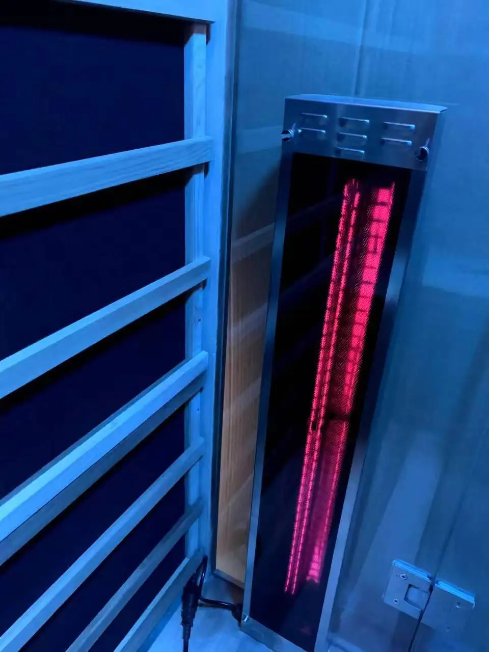 Best seller 2 people red cedar infrared sauna room low emf carbon heater sauna house with glass roof